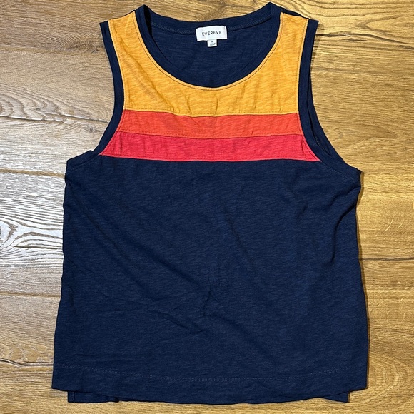 Evereve Tops - Evereve Multicolor Striped Tank Top Medium